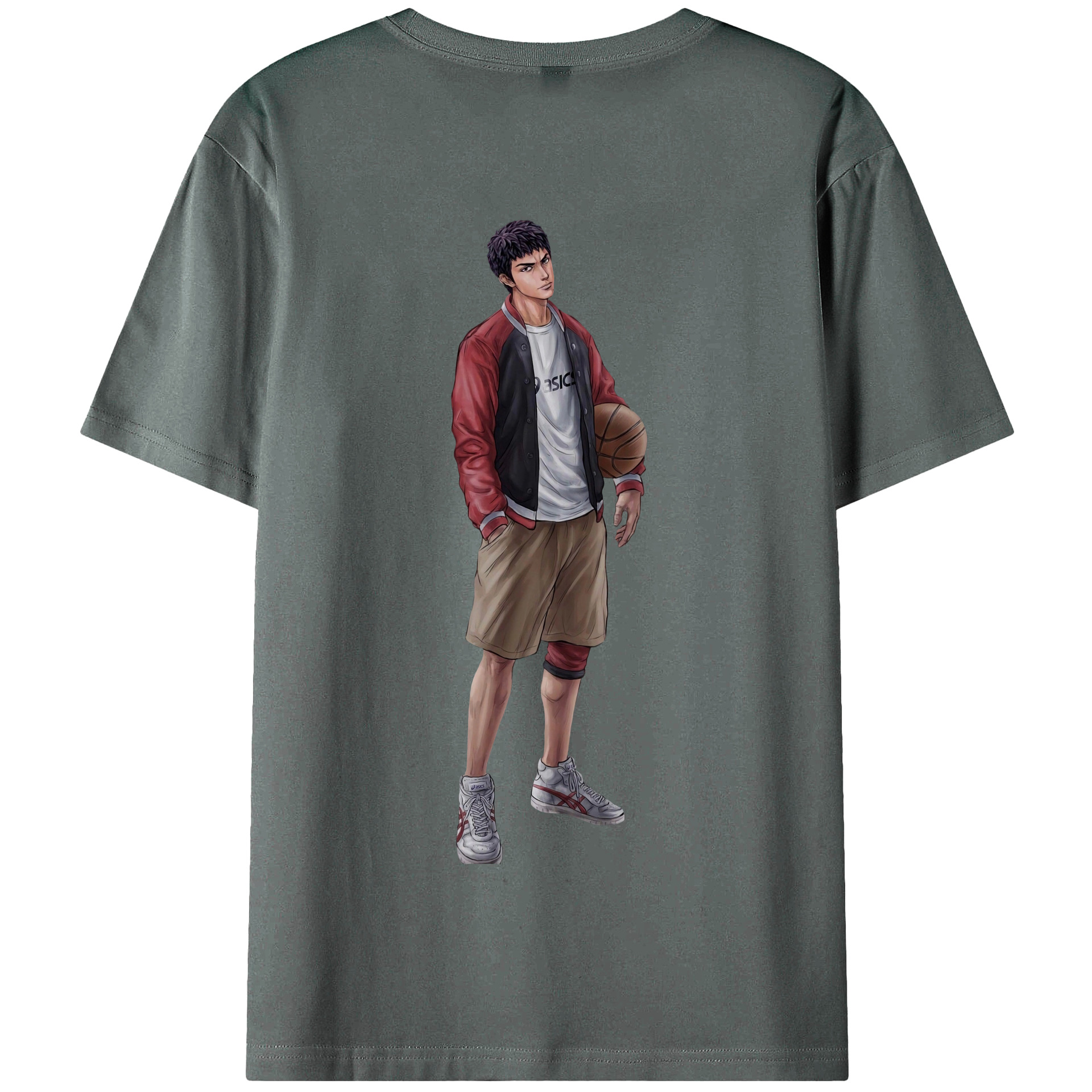 SLAM DUNK／スラムダンク 綿100％半袖Tシャツ（背面プリント）
